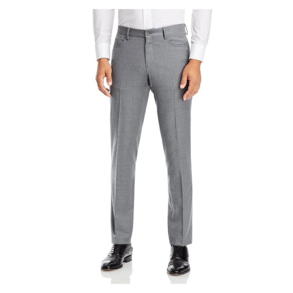 The Men's Store at Bloomingdale's Wool Grey Melange 5 Pocket Pants 38 R